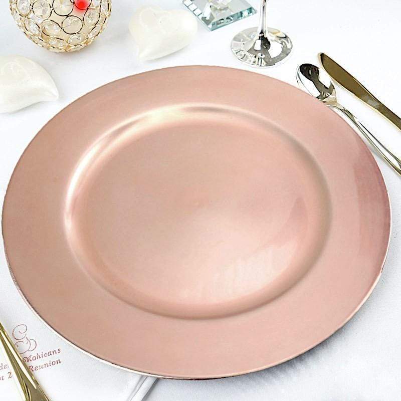 6 pcs 13" Round Charger Plates