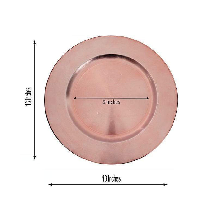 6 pcs 13" Round Charger Plates