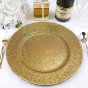 6 pcs 13" Round Glitter Charger Plates