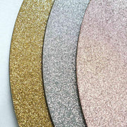 6 pcs 13" Round Glitter Charger Plates