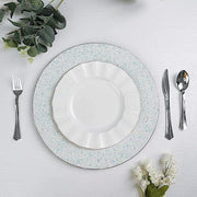 6 pcs 13" Round Glitter Charger Plates