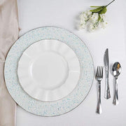 6 pcs 13" Round Glitter Charger Plates