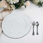 6 pcs 13" Round Glitter Charger Plates