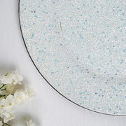 6 pcs 13" Round Glitter Charger Plates