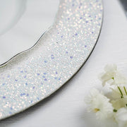 6 pcs 13" Round Glitter Charger Plates