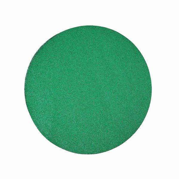 6 pcs 13" Round Glittered Faux Leather Placemats PLMAT_GLIT01_RND_GRN