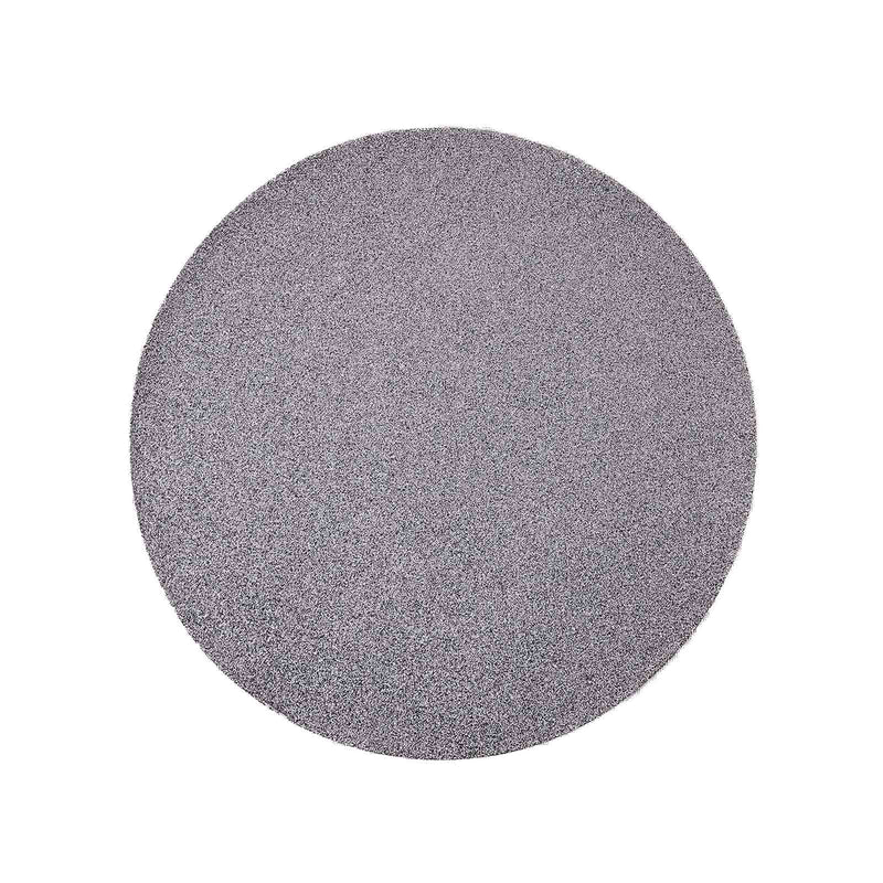 6 pcs 13" Round Glittered Faux Leather Placemats PLMAT_GLIT01_RND_SILV