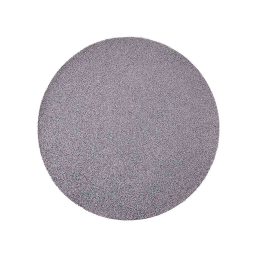 6 pcs 13" Round Glittered Faux Leather Placemats PLMAT_GLIT01_RND_SILV