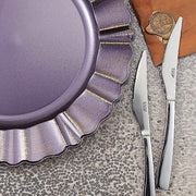 6 pcs 13" Round Scalloped Trim Charger Plates