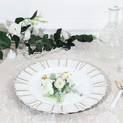 6 pcs 13" Round Scalloped Trim Charger Plates