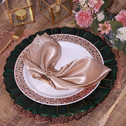 6 pcs 13" Round Scalloped Trim Charger Plates