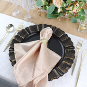 6 pcs 13" Round Scalloped Trim Charger Plates