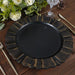 6 pcs 13" Round Scalloped Trim Charger Plates