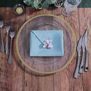 6 pcs 13" Round Starburst Trim Charger Plates