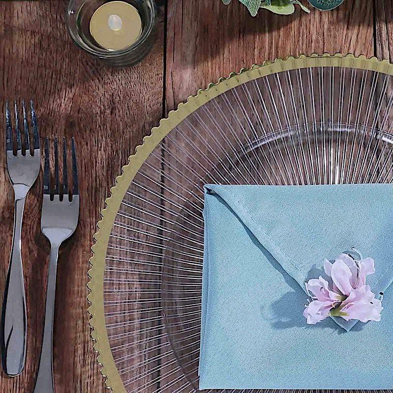 6 pcs 13" Round Starburst Trim Charger Plates