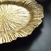 6 pcs 13" Round Textured Charger Plates