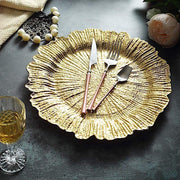 6 pcs 13" Round Textured Charger Plates