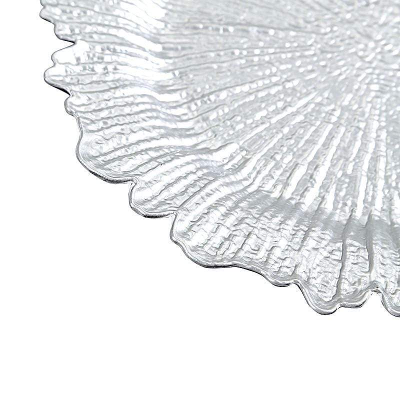 6 pcs 13" Round Textured Charger Plates