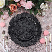 6 pcs 13" Round Textured Charger Plates