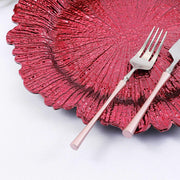 6 pcs 13" Round Textured Charger Plates