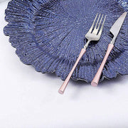 6 pcs 13" Round Textured Charger Plates