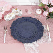 6 pcs 13" Round Textured Charger Plates