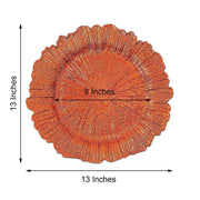 6 pcs 13" Round Textured Charger Plates