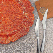 6 pcs 13" Round Textured Charger Plates