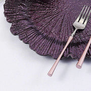 6 pcs 13" Round Textured Charger Plates