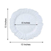 6 pcs 13" Round Textured Charger Plates