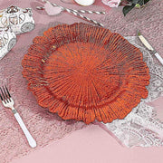 6 pcs 13" Round Textured Charger Plates