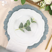 6 pcs 13" Round Textured Charger Plates