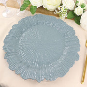 6 pcs 13" Round Textured Charger Plates