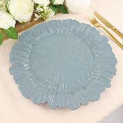 6 pcs 13" Round Textured Charger Plates