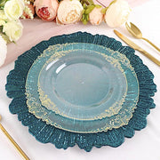 6 pcs 13" Round Textured Charger Plates