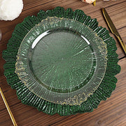 6 pcs 13" Round Textured Charger Plates