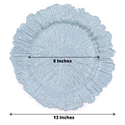 6 pcs 13" Round Textured Charger Plates