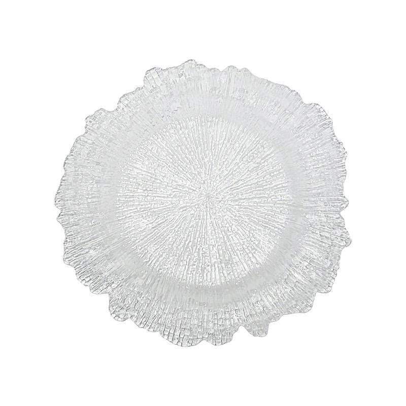 6 pcs 13" Round Textured Charger Plates CHRG_PLST0001_CLR