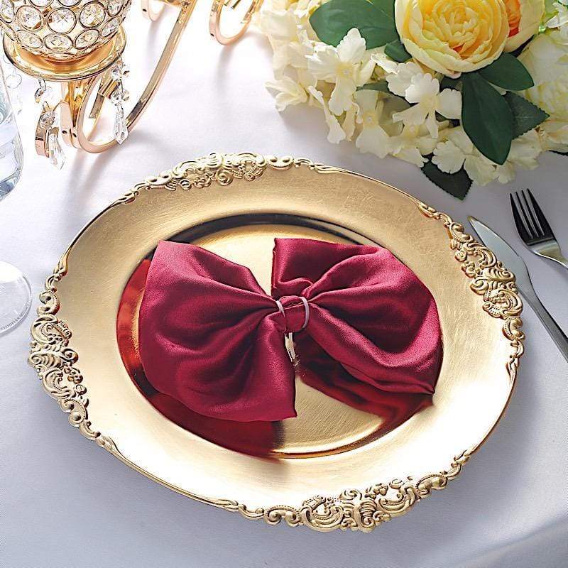 6 pcs 13" Round with Embossed Rim Charger Plates