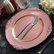 6 pcs 13" Round with Embossed Rim Charger Plates