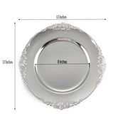 6 pcs 13" Round with Embossed Rim Charger Plates