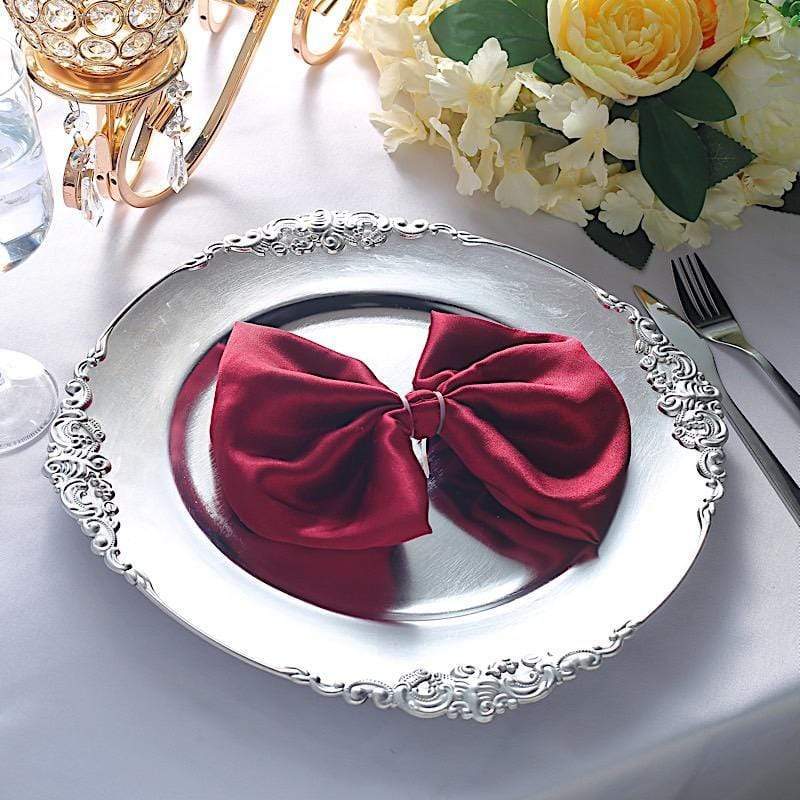 6 pcs 13" Round with Embossed Rim Charger Plates