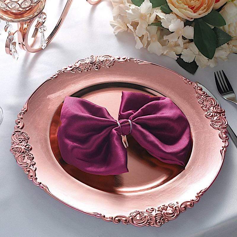 6 pcs 13" Round with Embossed Rim Charger Plates