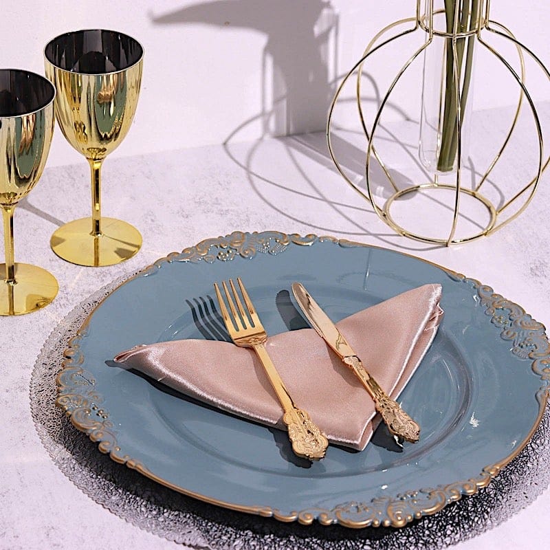 6 pcs 13" Round with Embossed Rim Charger Plates