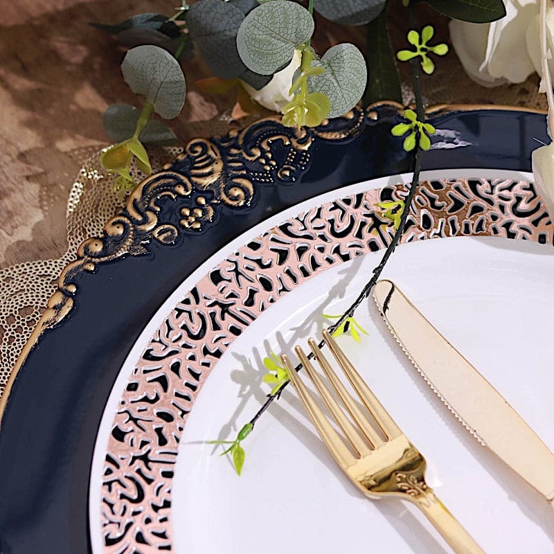 6 pcs 13" Round with Embossed Rim Charger Plates