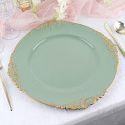 6 pcs 13" Round with Embossed Rim Charger Plates