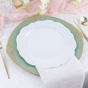 6 pcs 13" Round with Embossed Rim Charger Plates