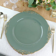 6 pcs 13" Round with Embossed Rim Charger Plates