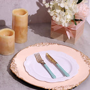 6 pcs 13" Round with Embossed Rim Charger Plates