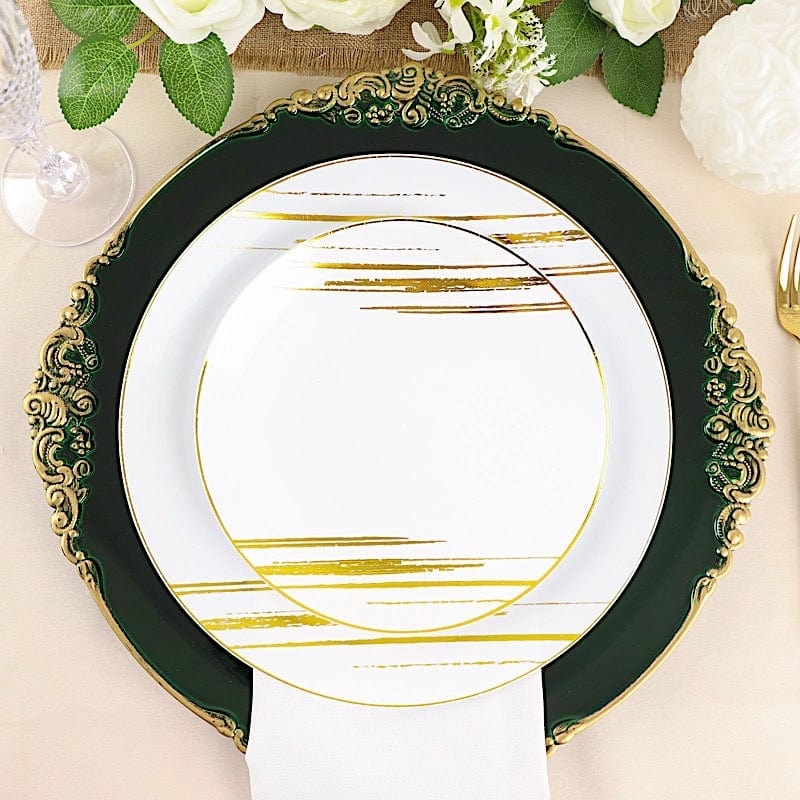 6 pcs 13" Round with Embossed Rim Charger Plates